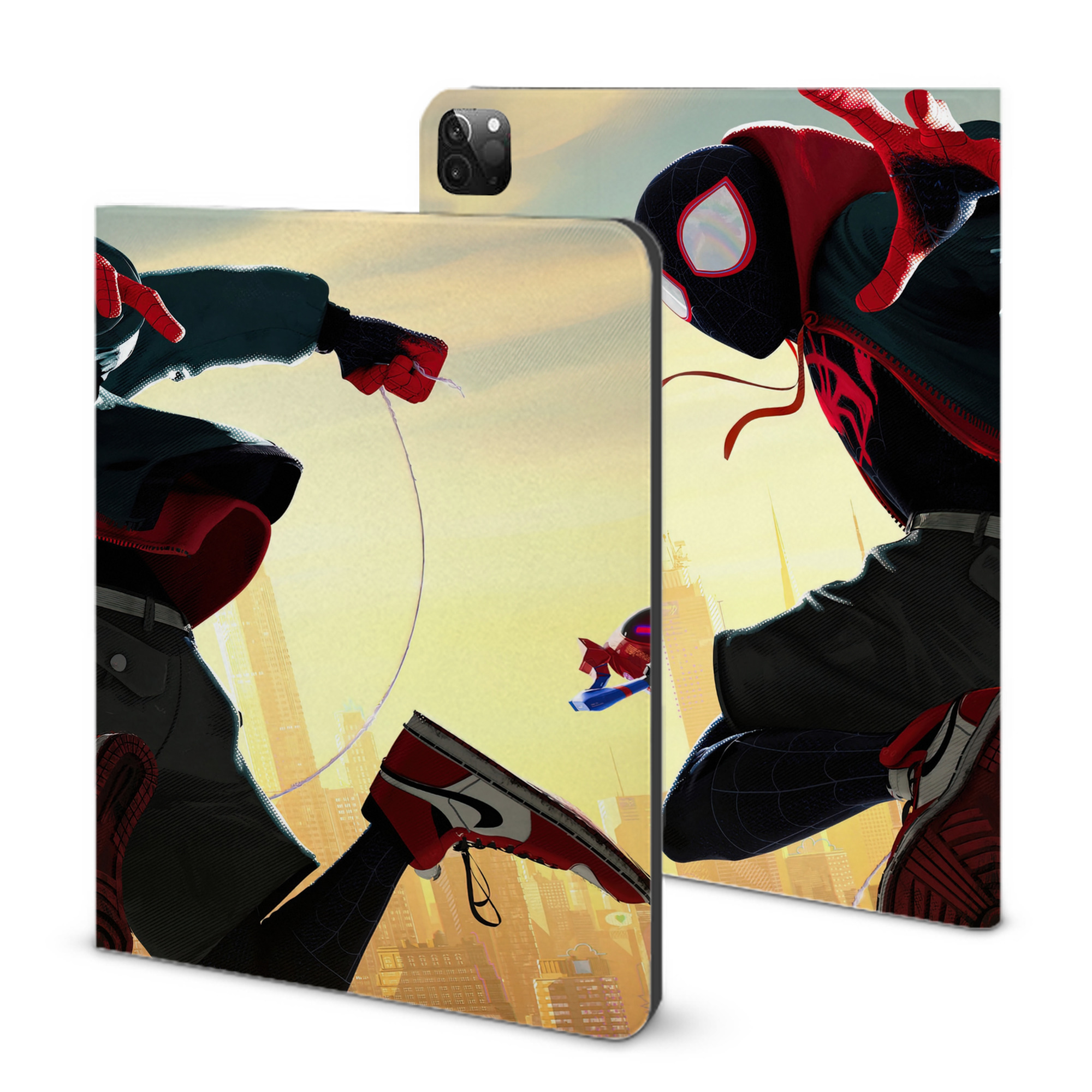 （画像用） Spider Man スパイダーマン IPadケース ペンホルダー付き ブックスタイルデザイン